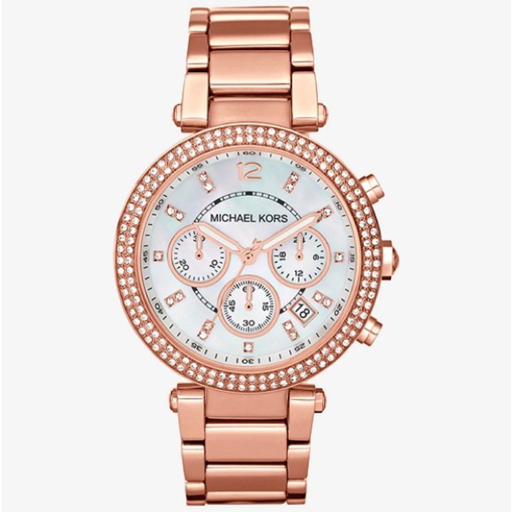 Michael Kors Parker Rose Gold-Tone Watch